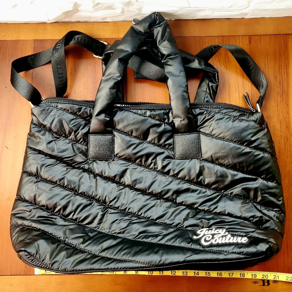 NEW Juicy Couture Licorice Snow Bunny Weekender Women Duffle Bags NWOT Travel
